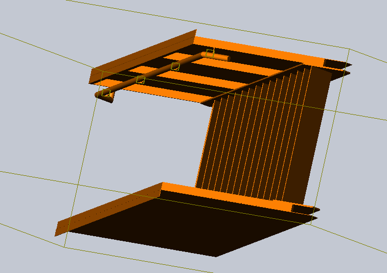 Outside Metal Staircase With Handrail 外金属阶梯带Handrail