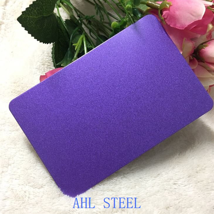 紫色缎面不锈钢板