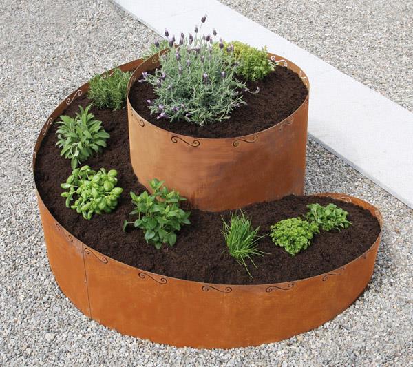 灵活激光切割 -  Corten-Garden-Lawn-edging