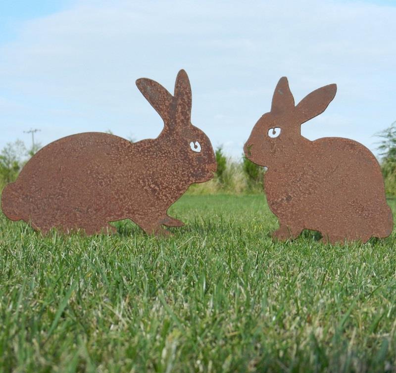 Garden-Decoration-Rusty-Metal-Rabbits-Corten-Steel (3)