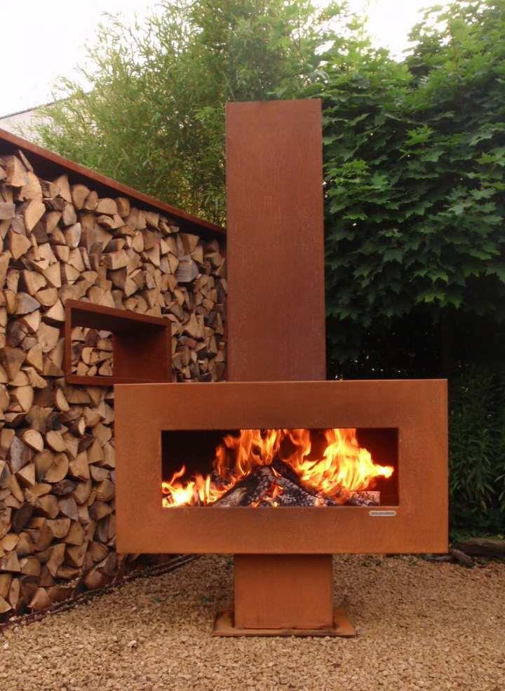 户外防火坑 - 烟囱 - 新鲜Corten-Zeno-Outden-Fire-Places-Pinterest-Oto-Fire-Pit-with-Chimney（1）