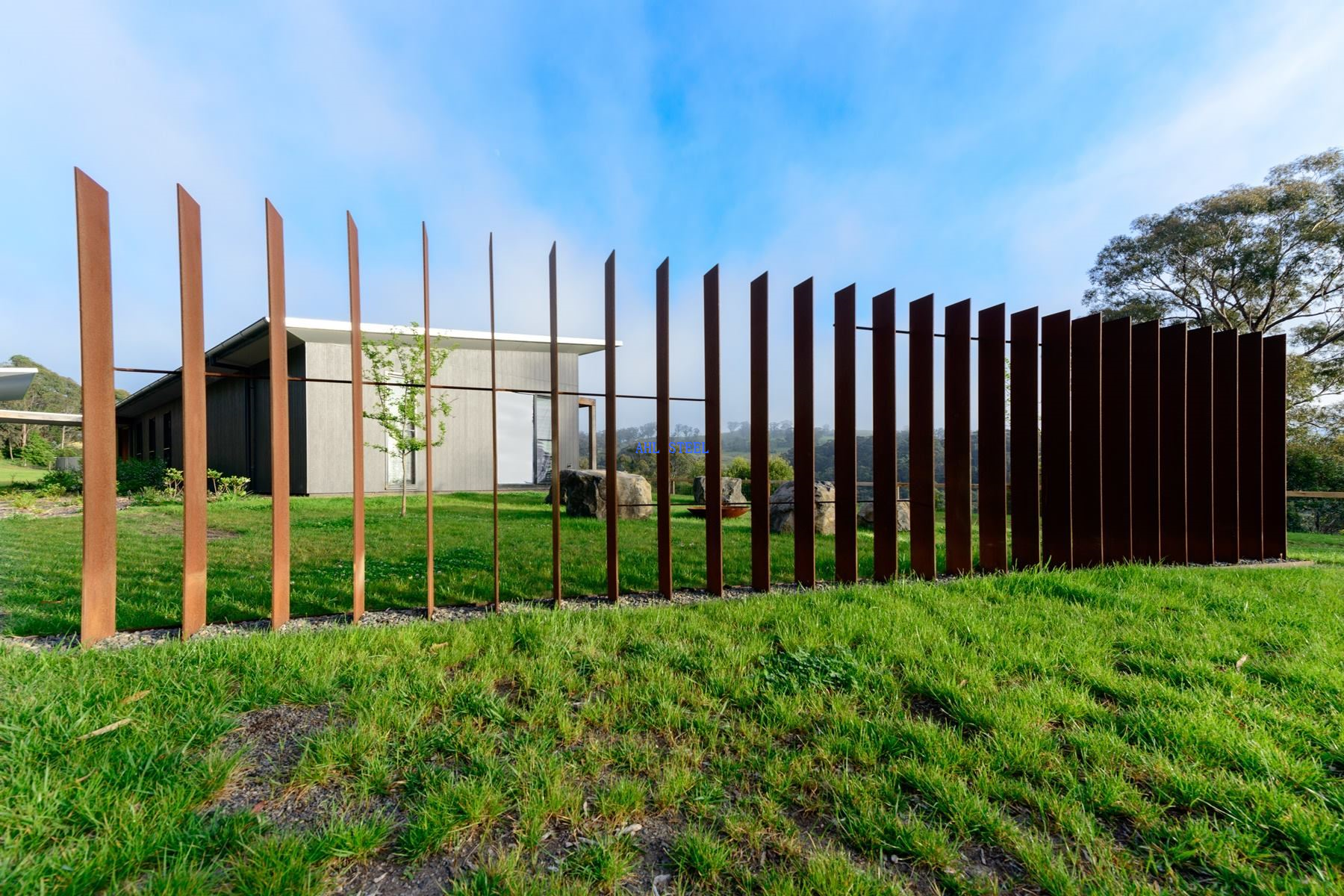 Corten Steel Fencing Screen