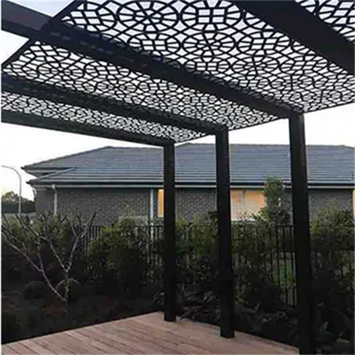 AHLCorten钢黑金属Gazebo