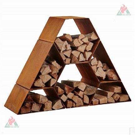 Wood Holderforfirewwood存储shed木屋