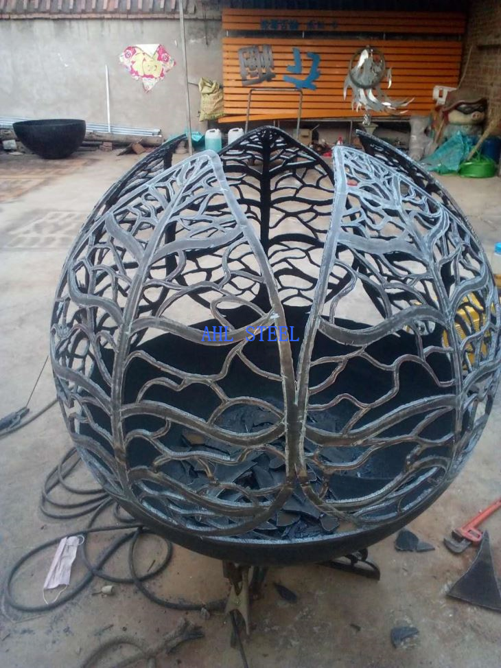 中国制造碳钢火坑球金属球