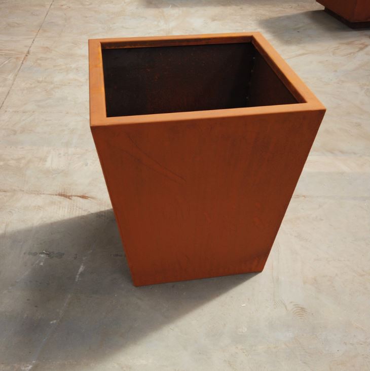 Corten Steel Outdent Planters