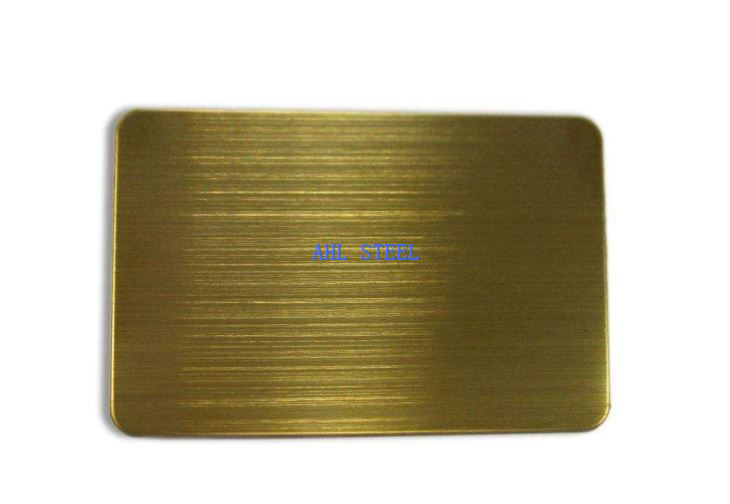 金色201333 304发际不锈钢板材擦油