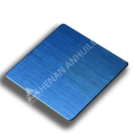 蓝色1.5mm厚彩涂发际不锈钢片每公斤价格