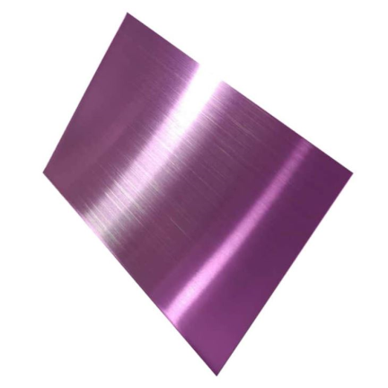 316紫色4*8英寸4K镜面抛光发线不锈钢片