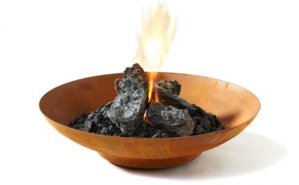 木炭铁锈金属火碗