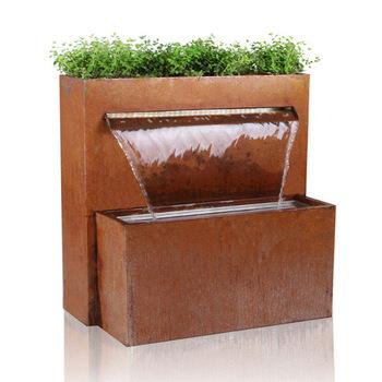 Corten Steel Waterfall For Garden Decor