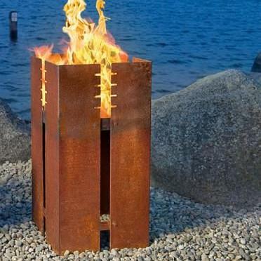 Corten Steel Fire Pit Grll