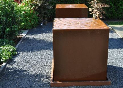 Corten Steel Garden配件水桌