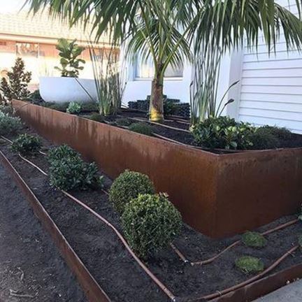 Corten Steel Garden edging Planters