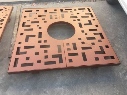 Corten Steel Tree Grille|户外家具