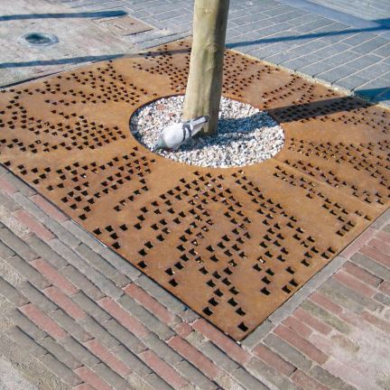 Corten Tree Grate for Urban