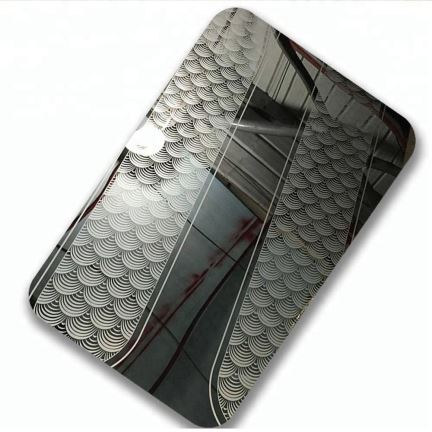 Etched PVD Coated 304L Stainless Sheet