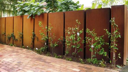 花园饰品钢栅栏墙边界