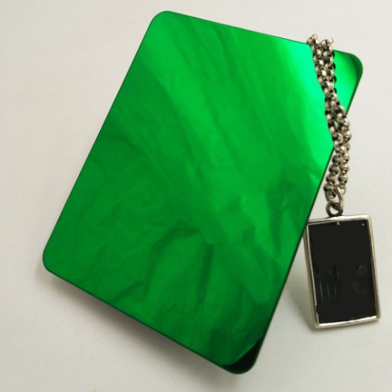 绿色1.2mm 201 4x8彩色不锈钢板，用于升降室内设计和厨房面板