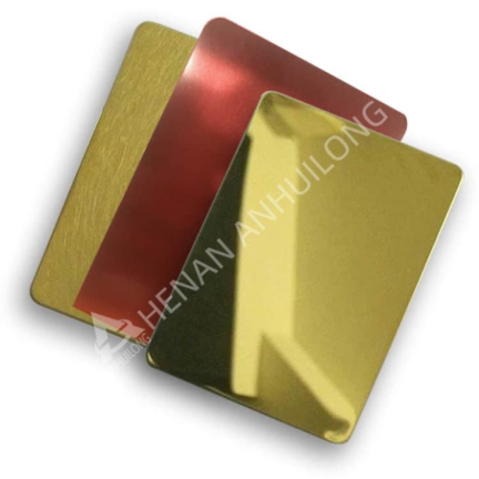 高品质4x8玫瑰金颜色涂层201 304黄金镜子不锈钢装饰