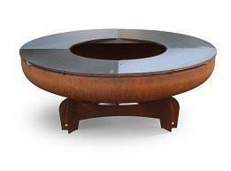 Corten Steel Bbq Fire Bowl For Outdoor Home Garden . Corten Steel Bbq Fire Bowl For Outdoor Home Garden