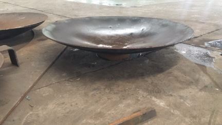 大型100厘米钢碗木燃烧器火坑