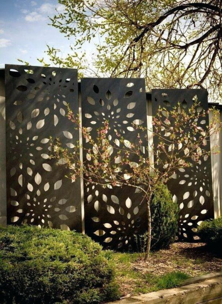 激光切割金属科腾钢花园装饰