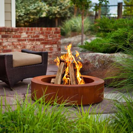 豪华金属分流器Corten Steel Fire Pit