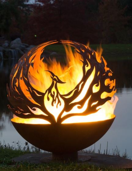 室外燃烧器花园庭院火球|金属球