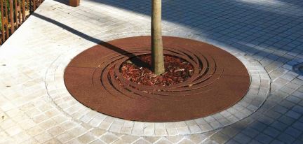 Rust Metal Tree Grill Guards