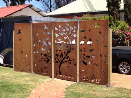 树设计花园围栏面板