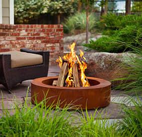 木材燃烧金属Firepit