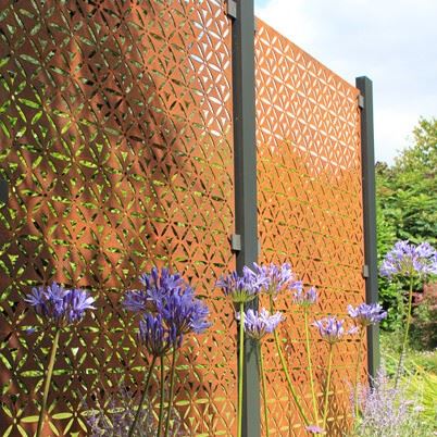 Corten Steel Garden屏幕面板