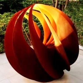 现代室外园林钢抽象雕塑