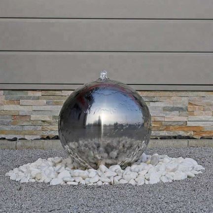 拉丝钢水球体喷泉