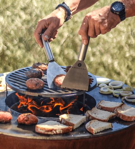 Corten Cooktop BBQ Grill Table