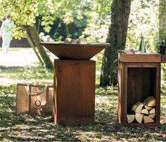 Corten Steel Camping BBQ