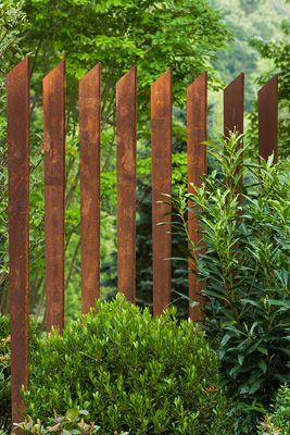 Corten Steel Fencing.