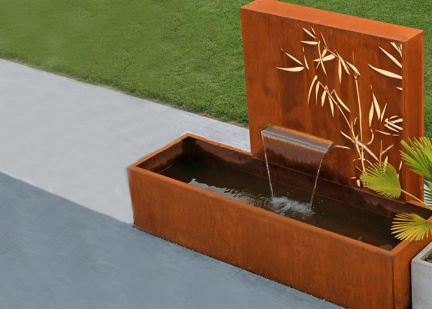 Corten Steel Garden水特征喷泉