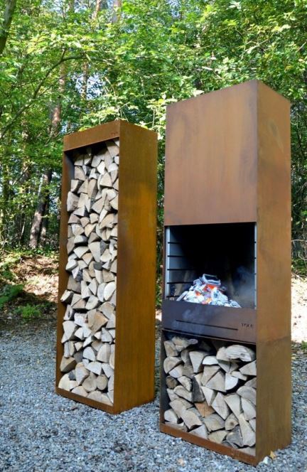 壁炉与木柴架