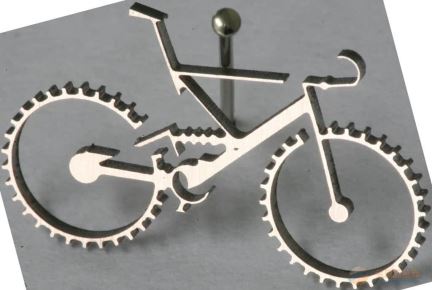 激光切割钢自行车装饰