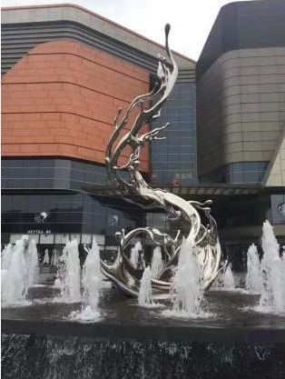 金属雕塑喷泉