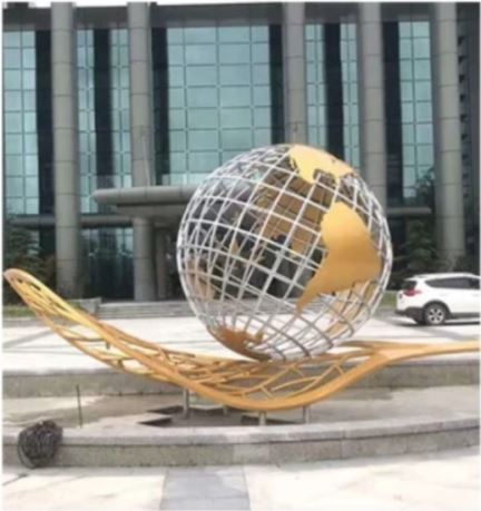 金属雕刻移地球