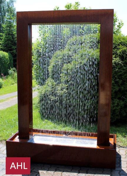 Mill Finish Corten Steel Waterfall Fountain