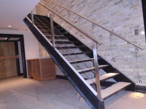 现代设计室内铁楼梯