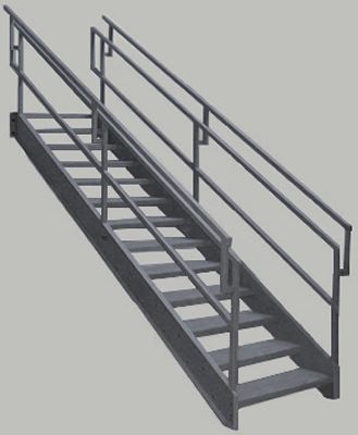 Oudoor金属楼梯建筑