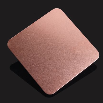 Rose Gold Satin Stainless Steel Sheet