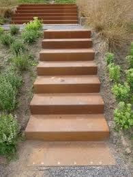 耐候钢花园楼梯