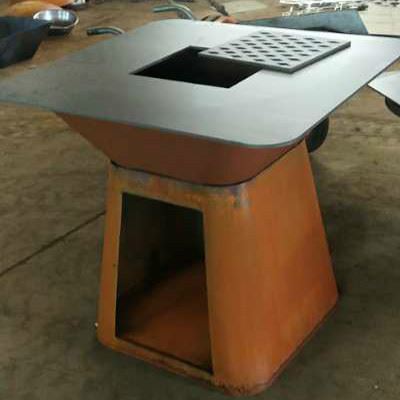 Corten Steel Fire Pit BBQ Brazier
