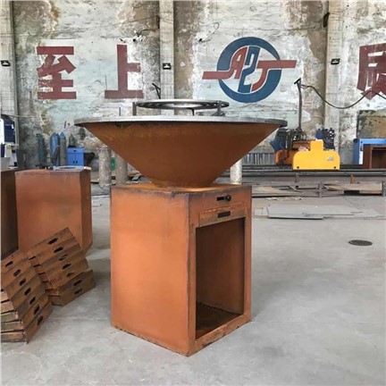 圆形碗Corten Steel BBQ格栅出售